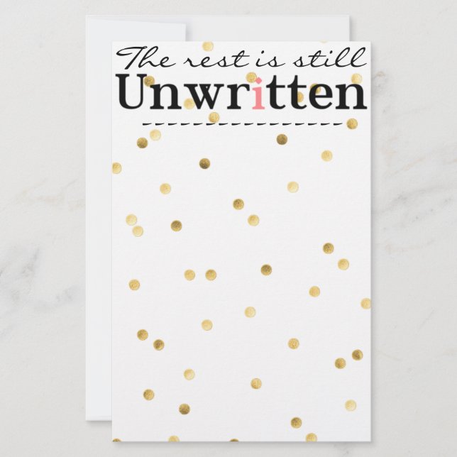 Schreiben Sie mir Geschichten Briefpapier (Vorderseite)