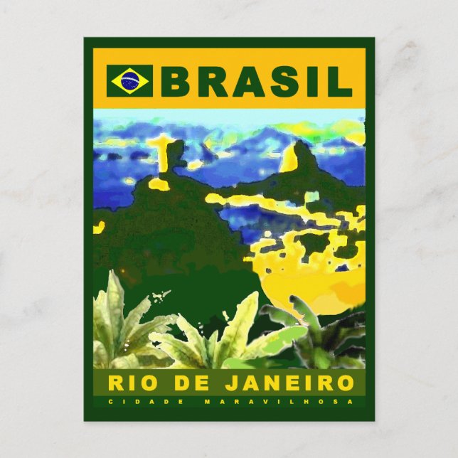 Schreiben Sie über Rio de Janeiro Stadt Postkarte (Vorderseite)