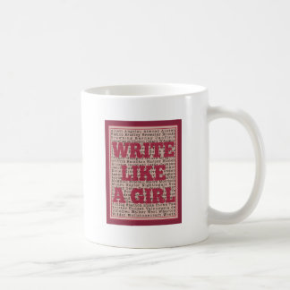 Schreiben Sie wie ein Mädchen-Lippenstift Kaffeetasse