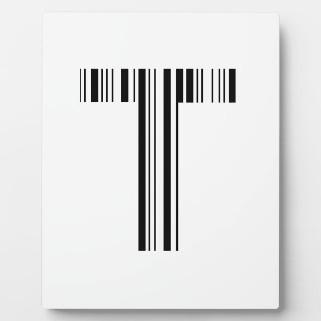 SCHREIBEN T BAR CODE Erste erste Barcode-Muster Fotoplatte (Vorderseite)