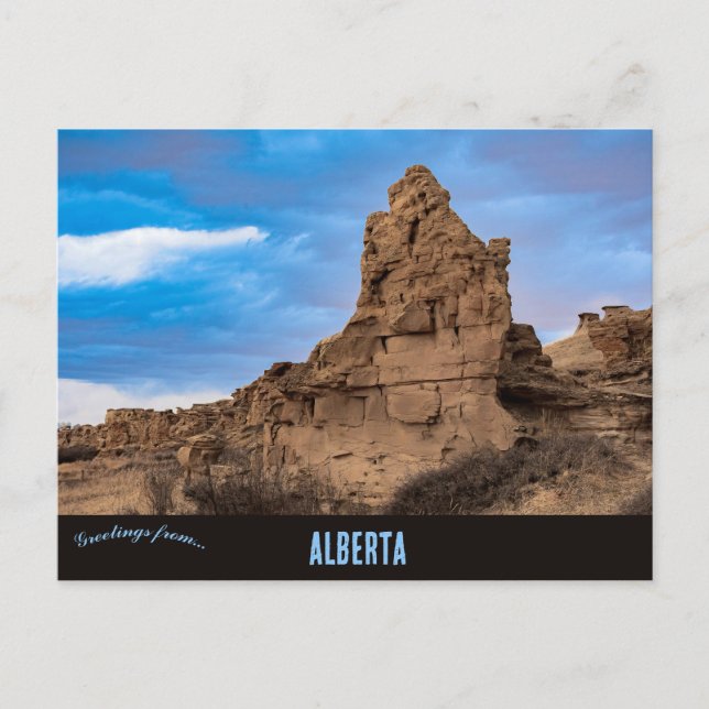 Schreiben über den Stone Provincial Park Alberta Postkarte (Vorderseite)
