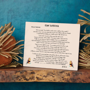 SCHREIBEN VON JESUS FOTOPLATTE