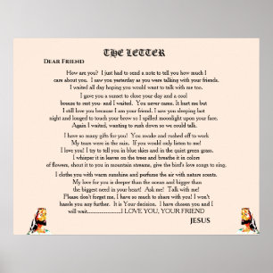 SCHREIBEN VON JESUS POSTER