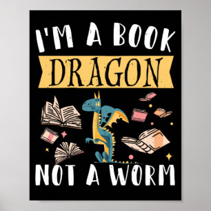 Schreiben von Lektüre Lehrerin IM A Book Dragon Poster