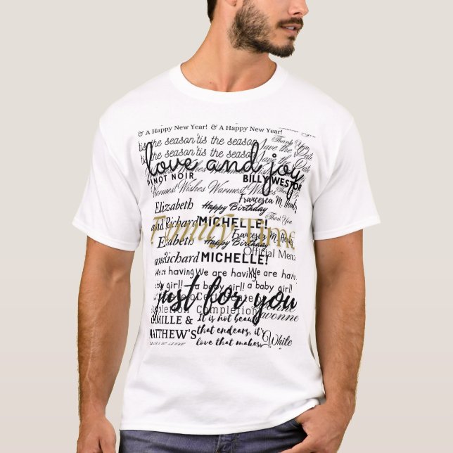 Schreiben von Liebe du Hemd T-Shirt (Vorderseite)