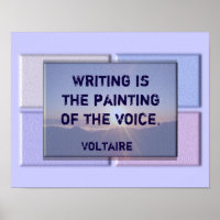 Schreiben von Zitat - Voltaire-Druck