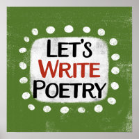 Schreiben wir Poesie Poster Wall Art