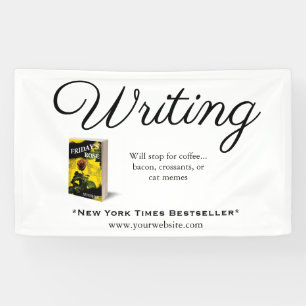 Schreiben + Zitat+ Buchbild + Einbrennen Banner