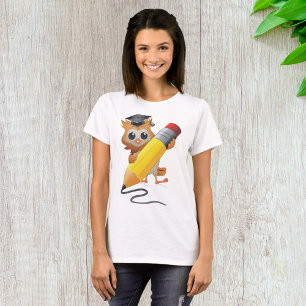 Schreibende Eule T-Shirt