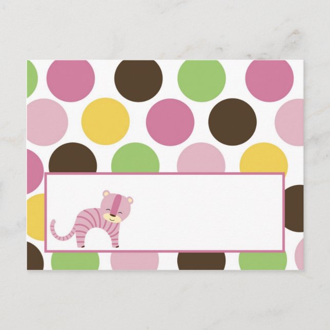 Schreibende Platzkarte Jungle Queen Tiger Safari Z Postkarte (Vorderseite)