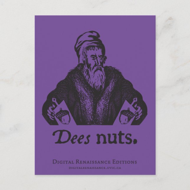 Schreibende Scham-Postkarte Postkarte (Vorderseite)