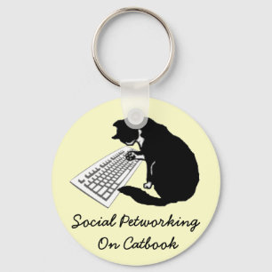 Schreibenkatze Schlüsselanhänger