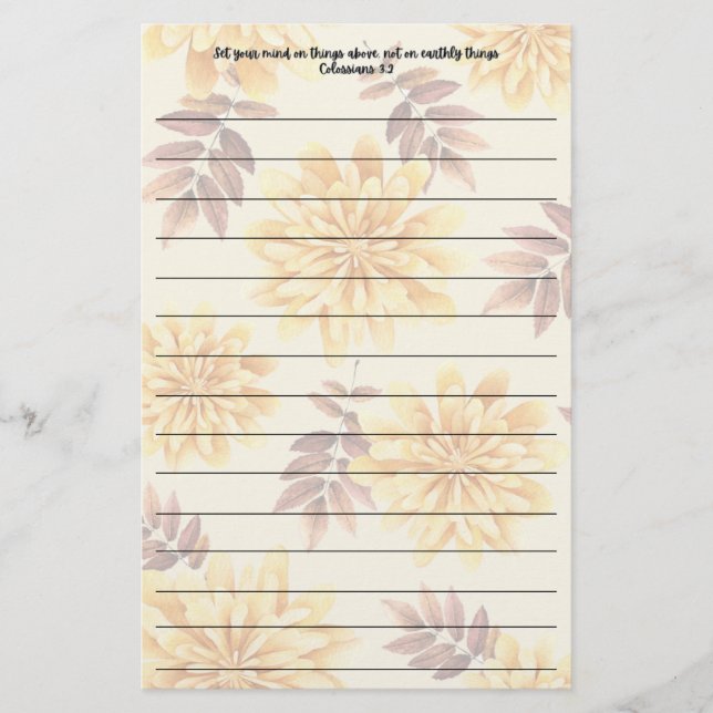 Schreibkunst Briefpapier (Vorderseite)