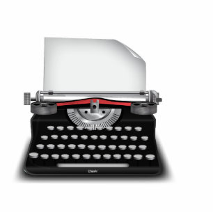 Schreibmaschine Fotoskulptur Magnet