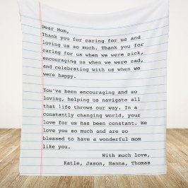 Schreibmaschine für personalisierte Liebe Fleecedecke