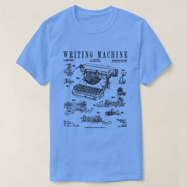 Schreibmaschine für Vintage Schreibmaschine1 T-Shirt (Design vorne)