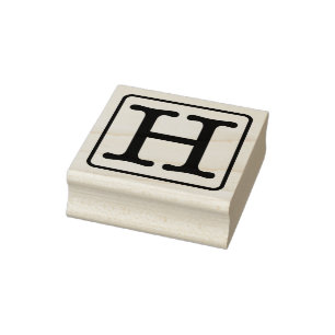 Schreibmaschine Letter H Rubber-Briefmarke Gummistempel