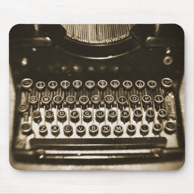 Schreibmaschine Mousepad (Vorne)