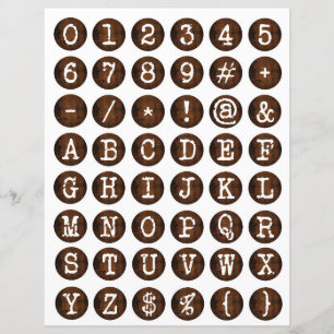 Schreibmaschine ornamentale alte Buchstaben Collag