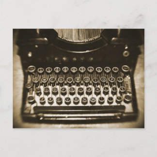 Schreibmaschine Postkarte