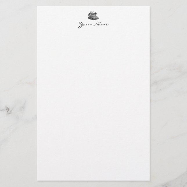 Schreibmaschine Smith-Premier-Nr. 2 Briefpapier (Vorderseite)