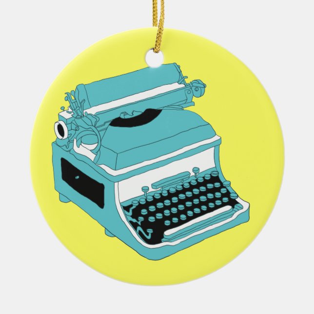 Schreibmaschine - SRF Keramikornament (Vorne)