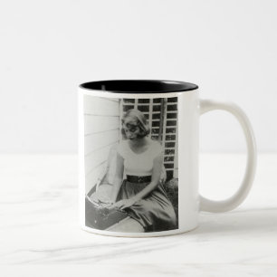 Schreibmaschine Sylvia Plath Zwei-Ton Tasse