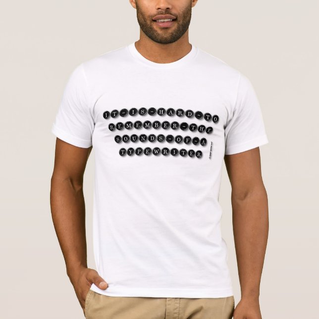 Schreibmaschine T-Shirt (Vorderseite)
