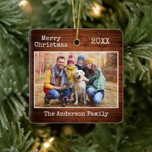 Schreibmaschine Text frohe Weihnachtsbaumfamilie F Keramikornament