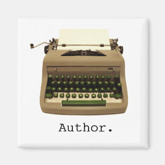 Schreibmaschine und Magnet "Autor"