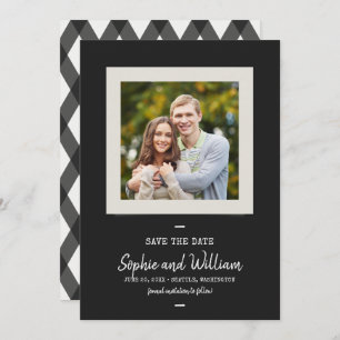 Schreibmaschine und Skript-Foto Save the Date