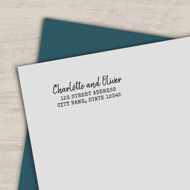 Schreibmaschine und Skriptname Couple-Rücksendeadr Permastempel (Von Creator hochgeladen)