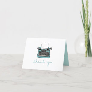 Schreibmaschine Vielen Dank Hinweis Dankeskarte