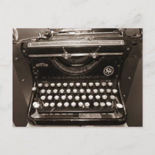 Schreibmaschinen-Maschine Postkarte