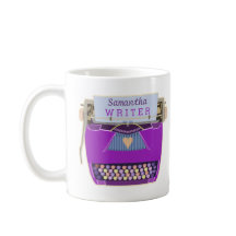 Schreibmaschinen-niedlicher Retro moderner lila