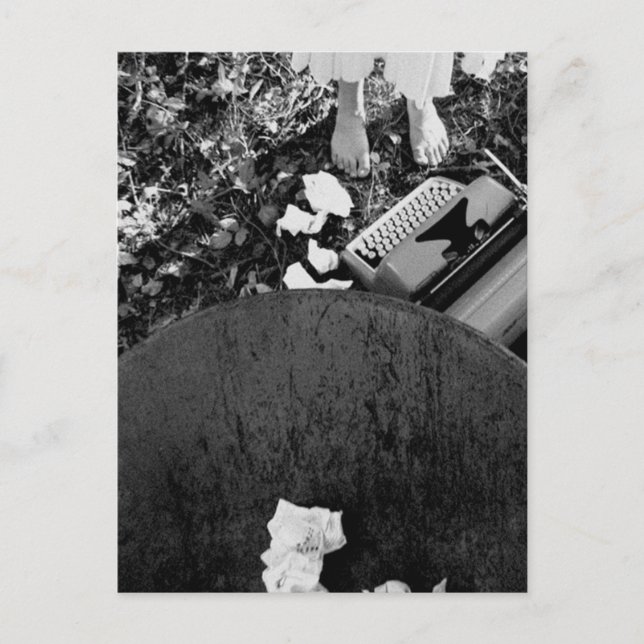 Schreibmaschinenpostkarte Postkarte (Vorderseite)