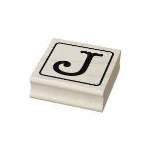 Schreibmaschinenschrift Letter J Rubber-Briefmarke Gummistempel