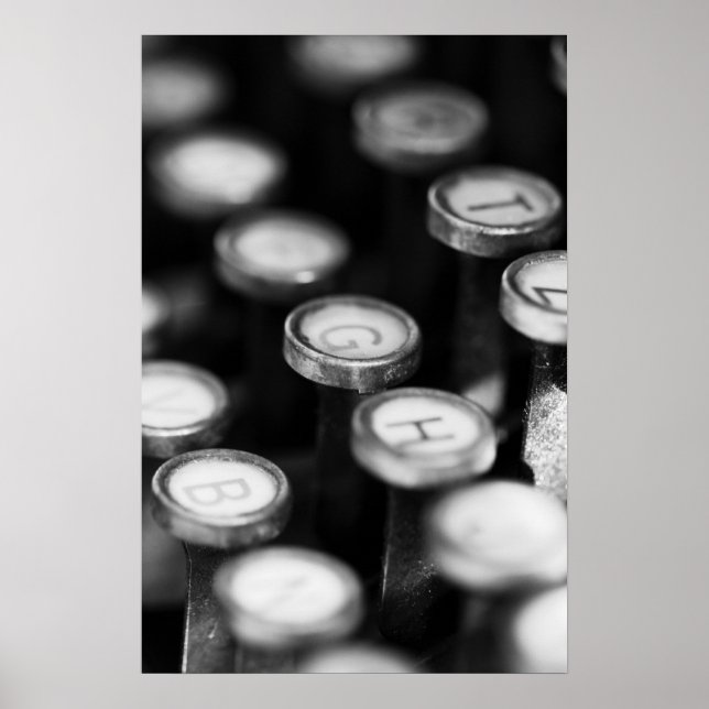 Schreibmaschinentasten Poster (Vorne)