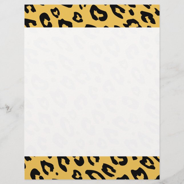 Schreibpapier aus Leopard (Vorderseite)