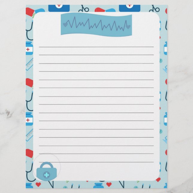 Schreibpapier im Schreibkopf (Vorderseite)