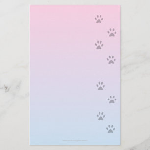 Schreibpapier mit Katzen-Abdrücken Briefpapier