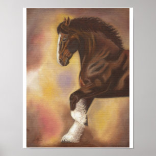 Schreibpferd 11"x14" poster