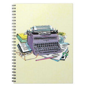 Schreibstift für Schreibmaschinen des Vintagen Sch Notizblock