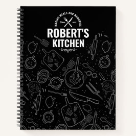 Schreibtafel-Rezeptjournal | Benutzerdefinierter N Notizbuch