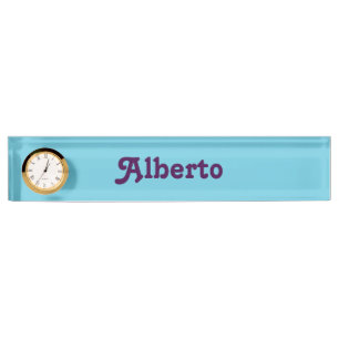 Schreibtisch Name Plate Alberto Namensplakette