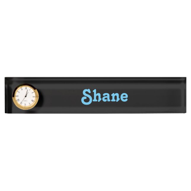 Schreibtisch Name Plate Shane Namensplakette (Vorderseite)
