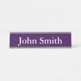 Schreibtisch Name Plate, Standard (2" x 8"), Silbe Schreibtischnamensplakette