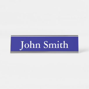 Schreibtisch Name Plate, Standard (2" x 8"), Silbe Schreibtischnamensplakette