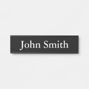 Schreibtisch Name Plate, Standard (2" x 8"), Silbe Türschild