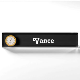 Schreibtisch Name Plate Vance Namensplakette